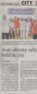 Anti - Obesity rally