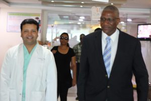 Sir Rodney Williams visits Livlife Hospital